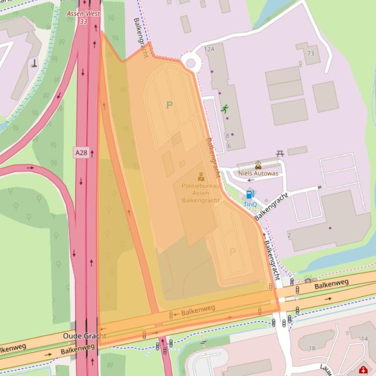 Kaart van postcodegebied 9405CH.