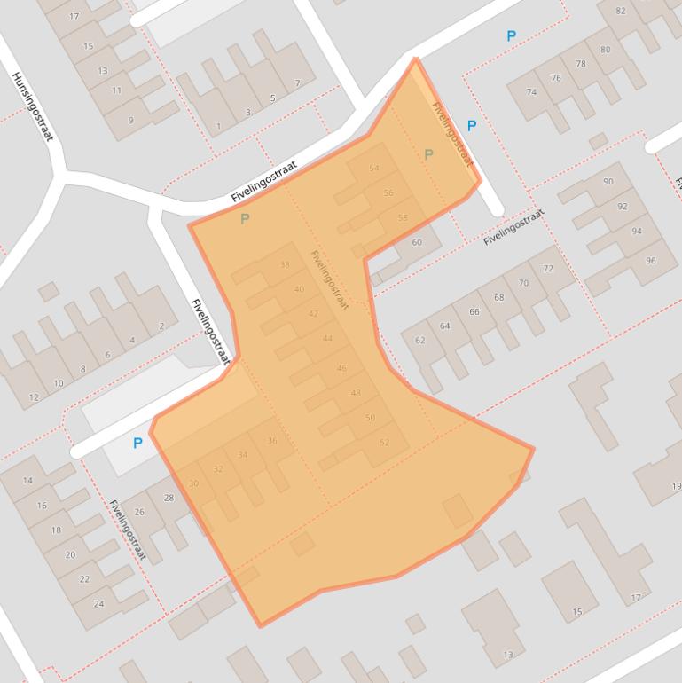 Kaart van postcodegebied 9405EE.