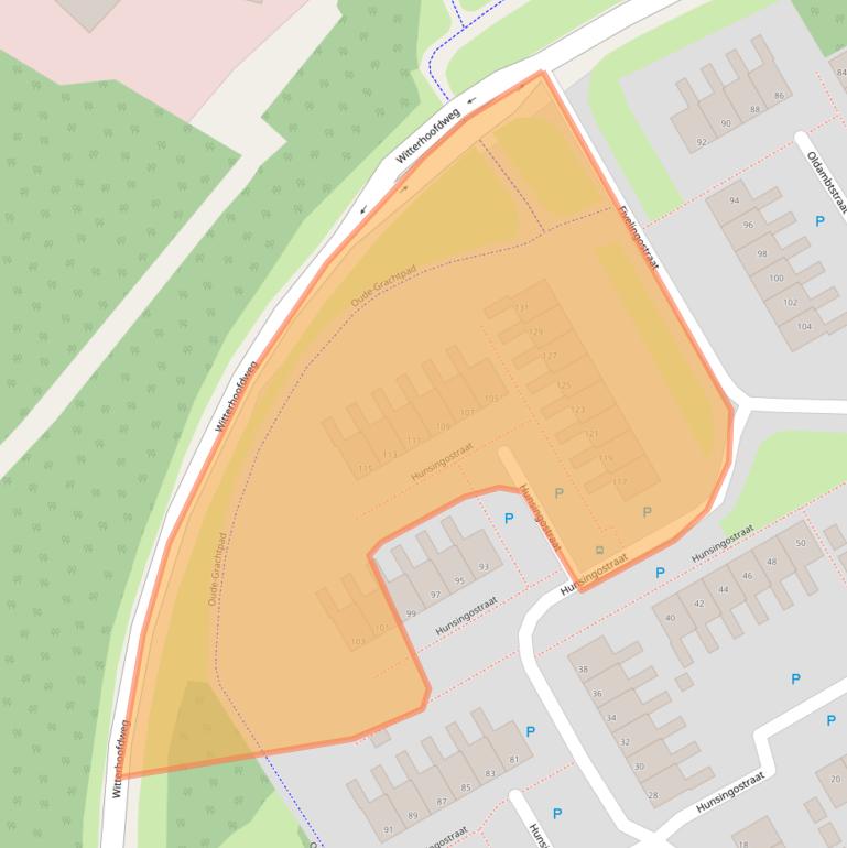 Kaart van postcodegebied 9405EV.