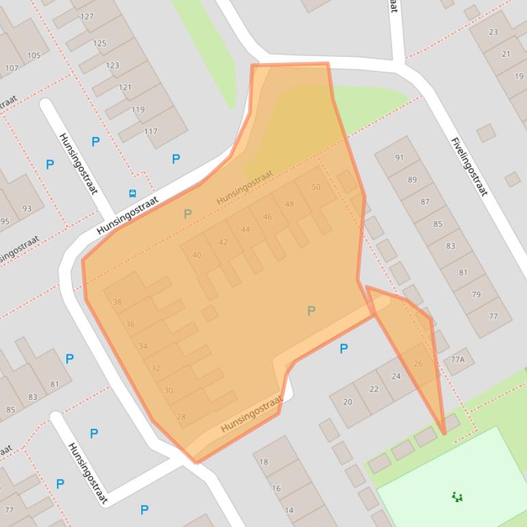 Kaart van postcodegebied 9405EX.