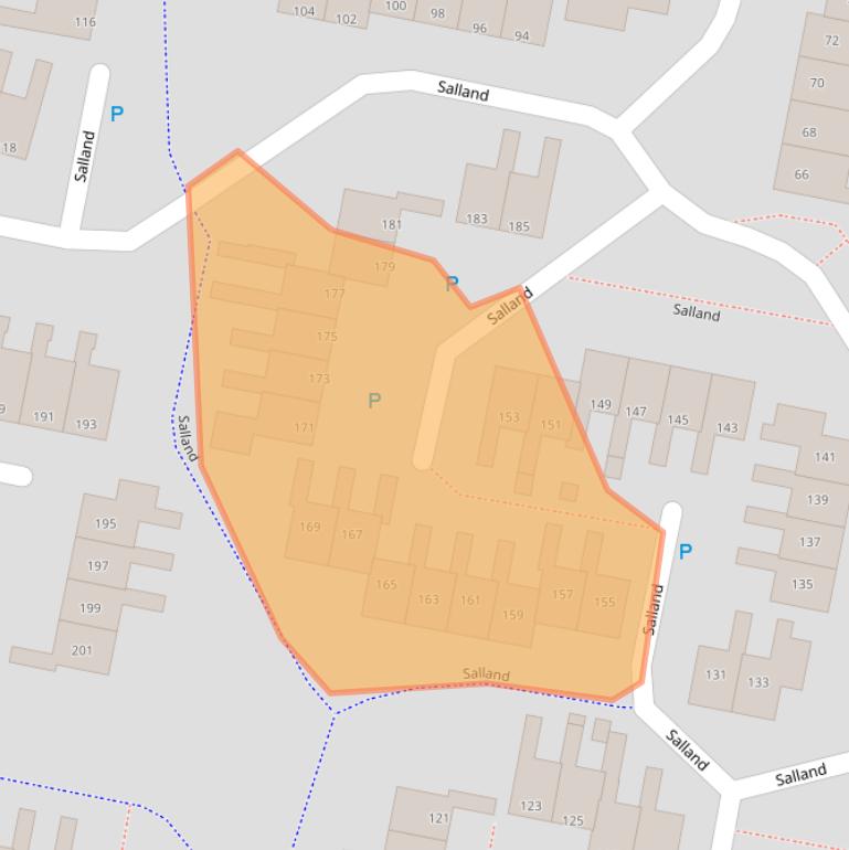 Kaart van postcodegebied 9405GJ.