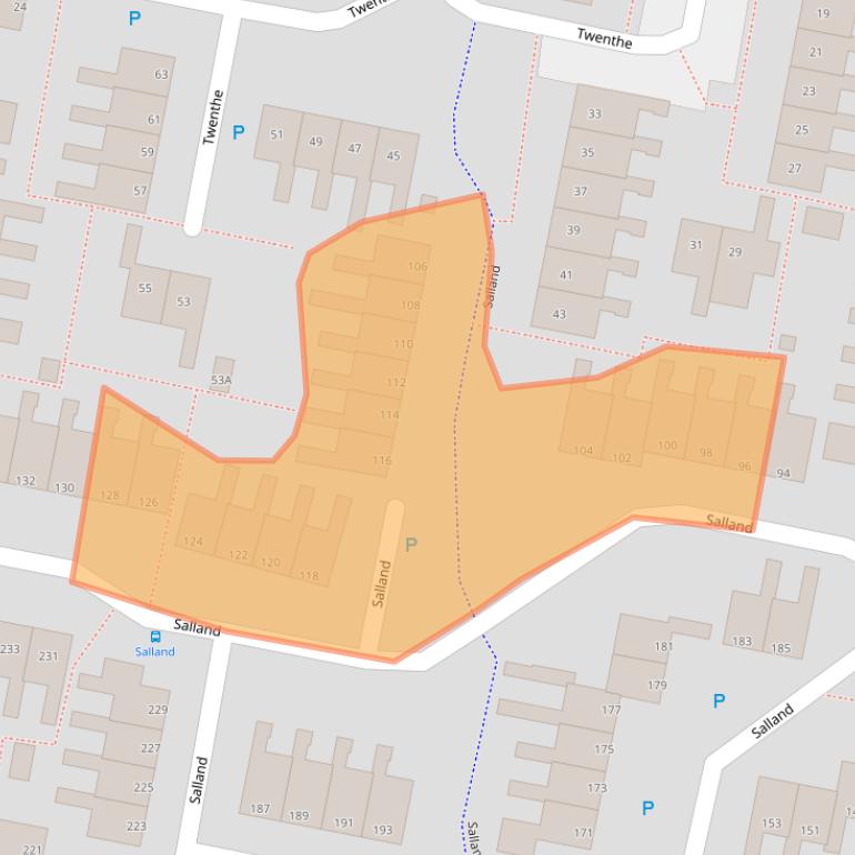 Kaart van postcodegebied 9405GR.
