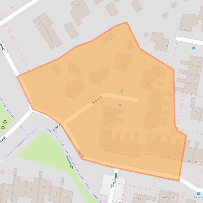 Kaart van postcodegebied 9405GS.