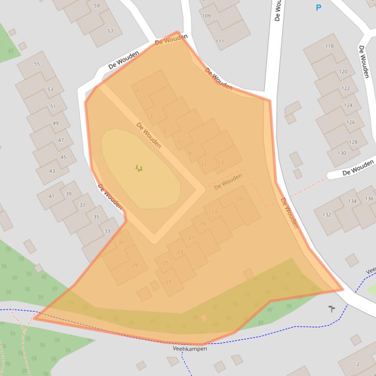 Kaart van postcodegebied 9405HA.