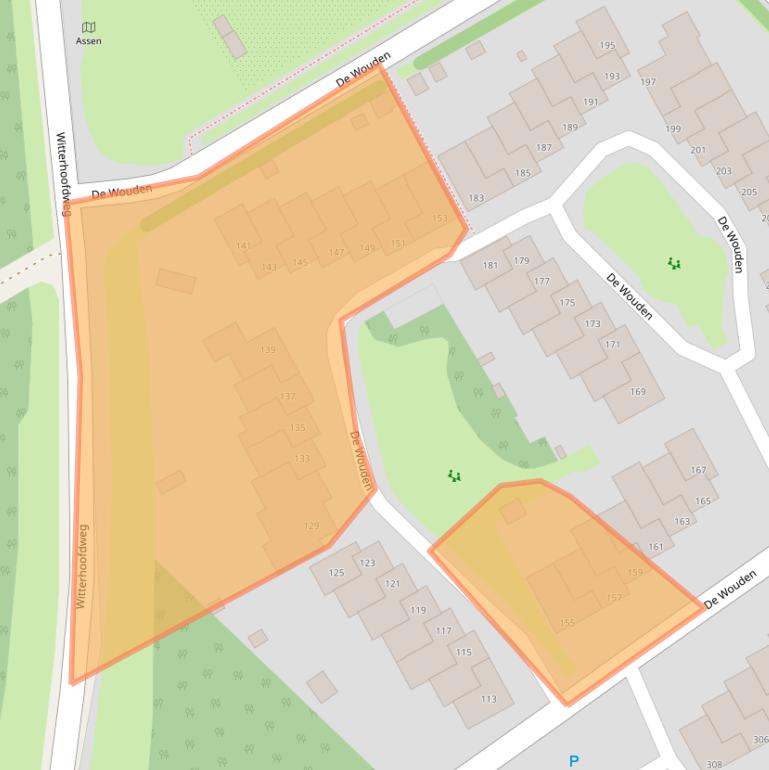 Kaart van postcodegebied 9405HE.