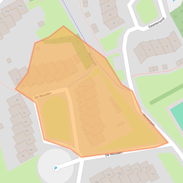 Kaart van postcodegebied 9405HJ.