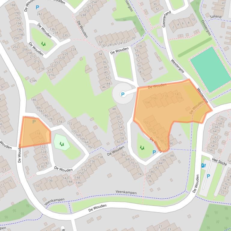 Kaart van postcodegebied 9405HM.