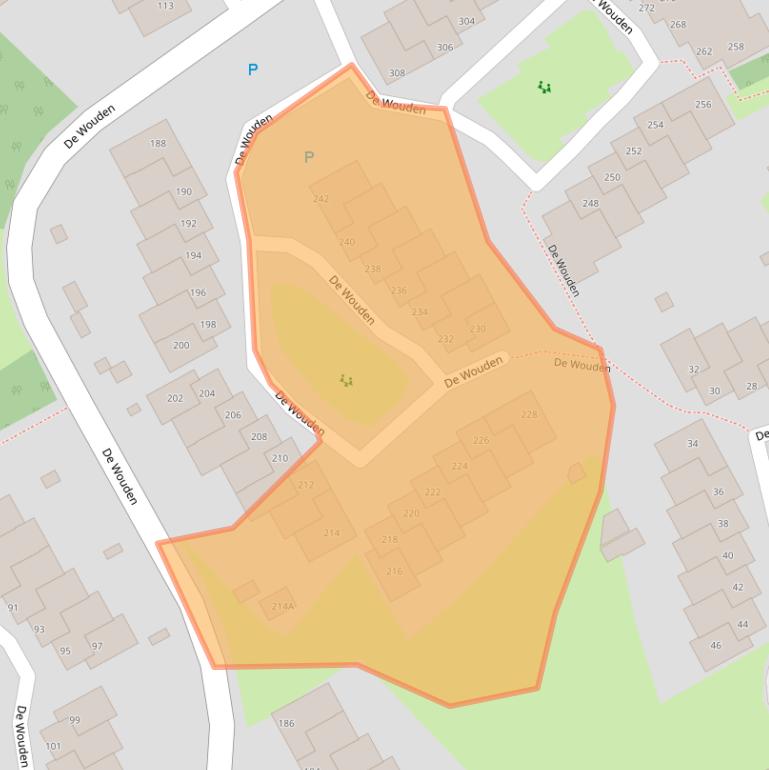 Kaart van postcodegebied 9405HS.