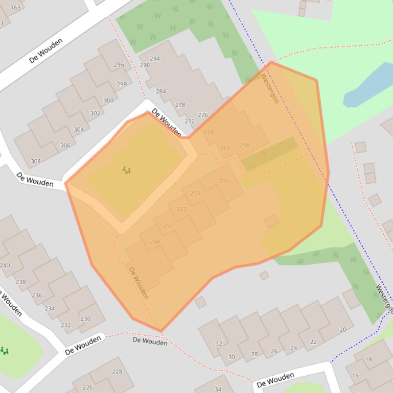 Kaart van postcodegebied 9405HT.