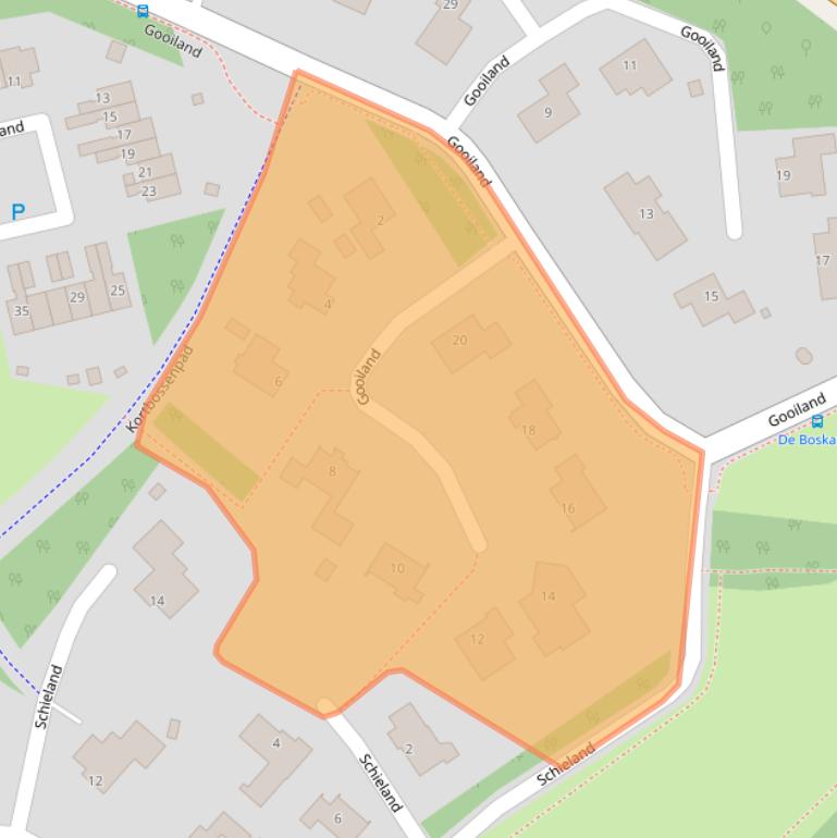 Kaart van postcodegebied 9405KB.