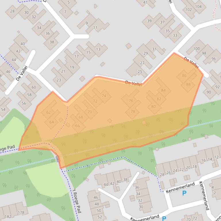 Kaart van postcodegebied 9405KL.