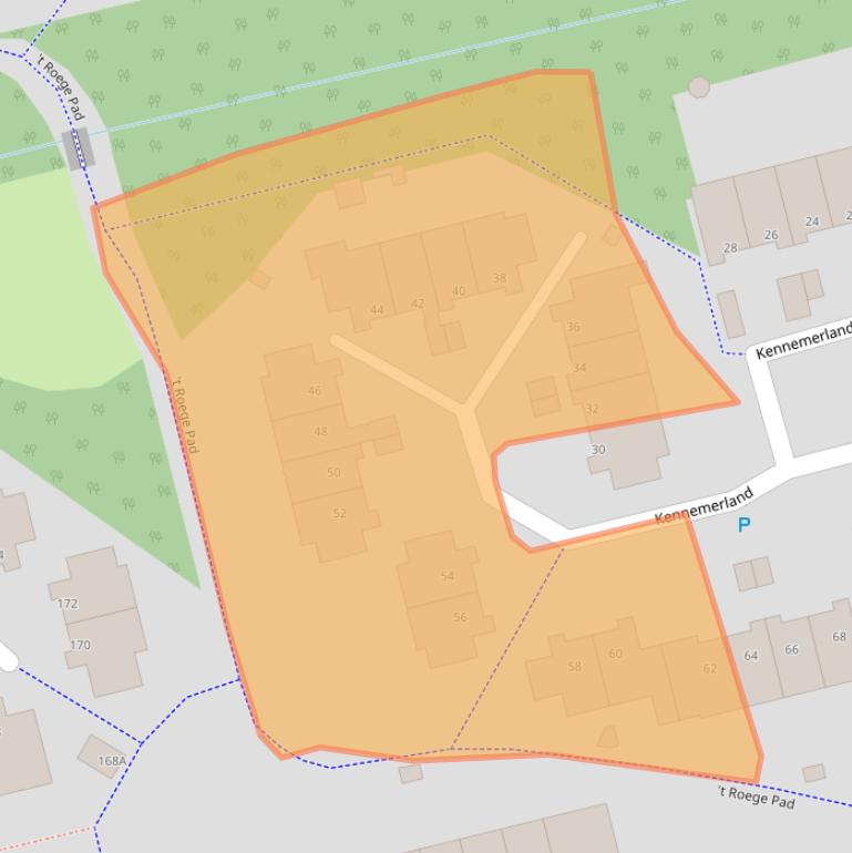 Kaart van postcodegebied 9405LK.