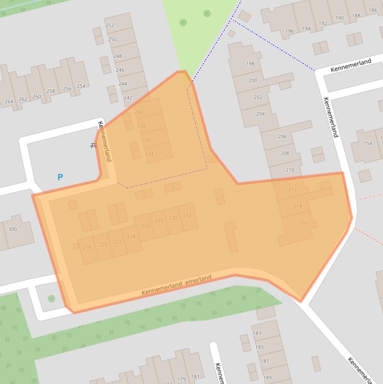 Kaart van postcodegebied 9405LR.