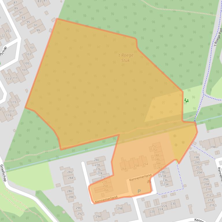 Kaart van postcodegebied 9405LS.