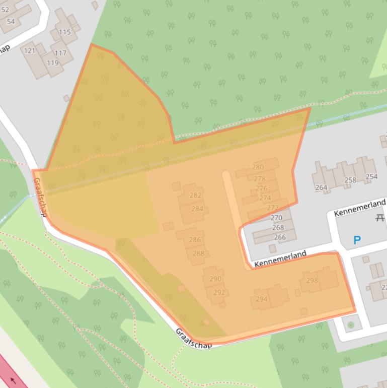 Kaart van postcodegebied 9405LT.