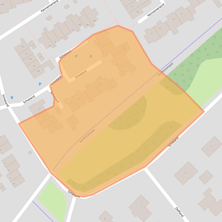 Kaart van postcodegebied 9405NG.