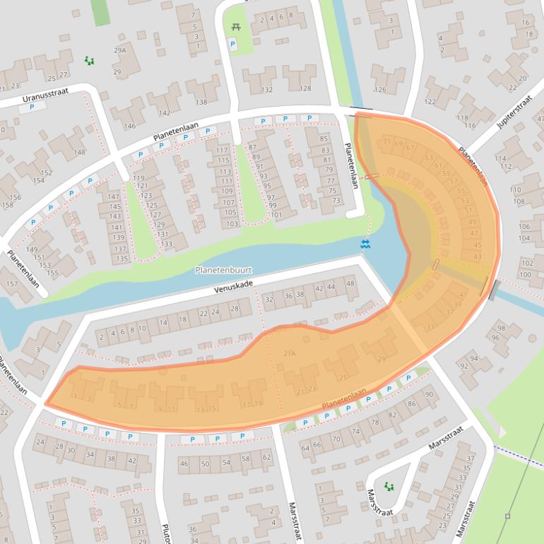 Kaart van postcodegebied 9405PA.