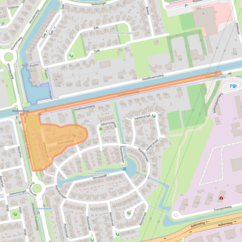 Kaart van postcodegebied 9405PK.