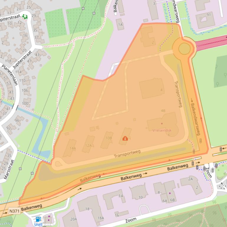 Kaart van postcodegebied 9405PR.