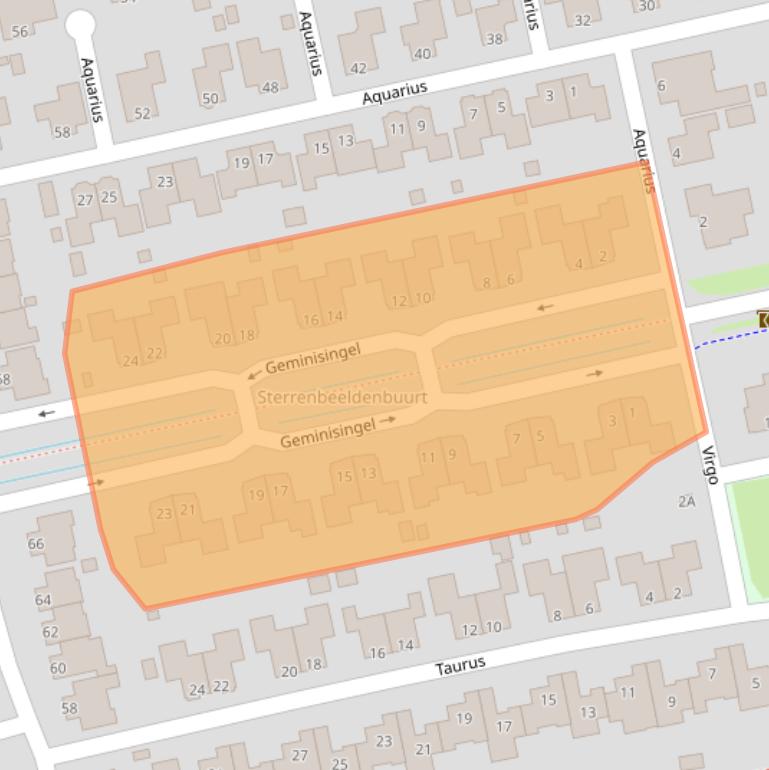 Kaart van postcodegebied 9405RA.