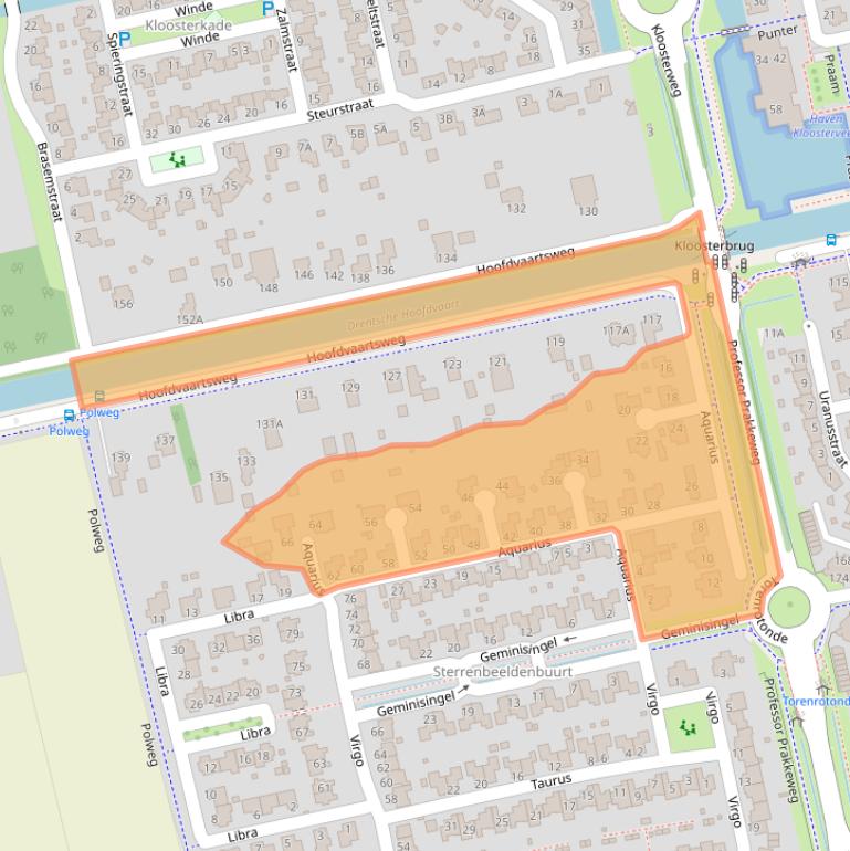 Kaart van postcodegebied 9405RC.
