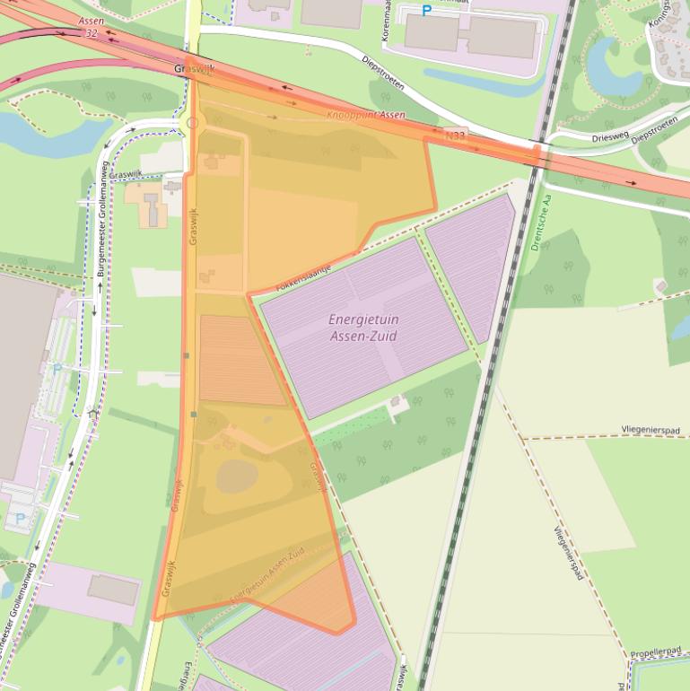 Kaart van postcodegebied 9405TB.