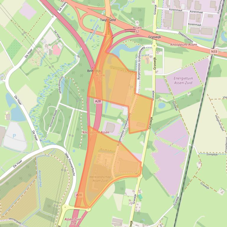 Kaart van postcodegebied 9405TN.