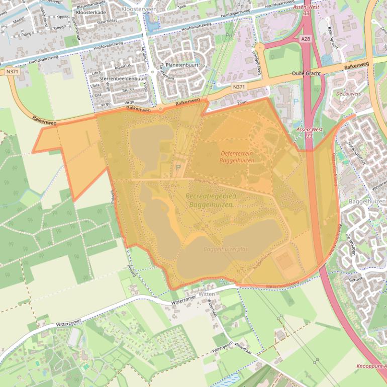 Kaart van postcodegebied 9405VD.
