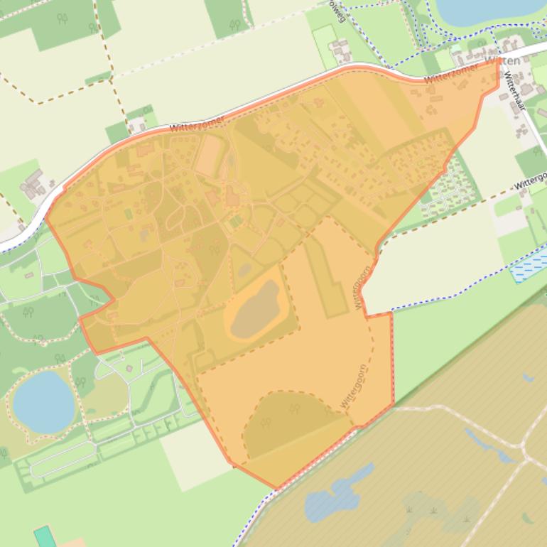 Kaart van postcodegebied 9405VE.