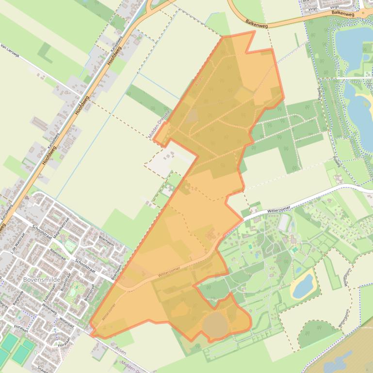 Kaart van postcodegebied 9405VH.