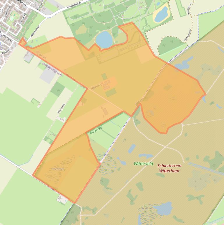 Kaart van postcodegebied 9405VL.