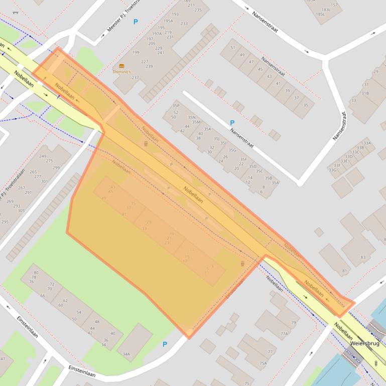 Kaart van postcodegebied 9406AA.