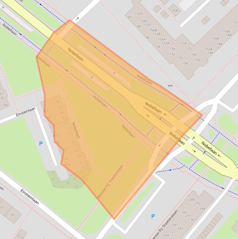 Kaart van postcodegebied 9406AB.