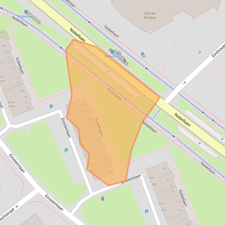 Kaart van postcodegebied 9406AC.