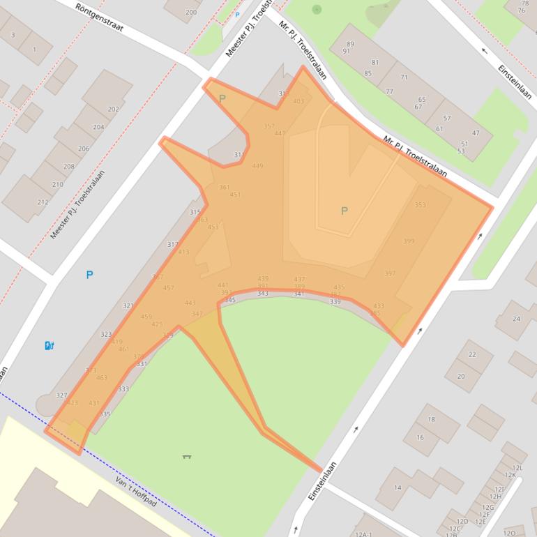 Kaart van postcodegebied 9406BD.