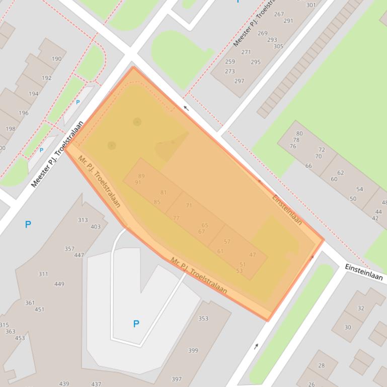 Kaart van postcodegebied 9406BH.