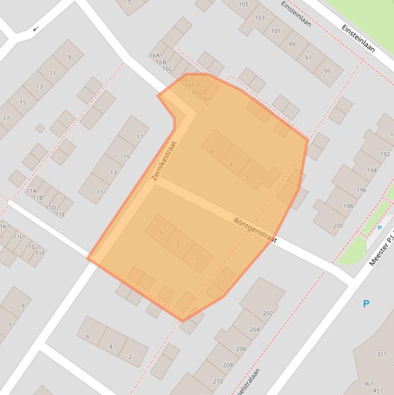 Kaart van postcodegebied 9406BM.