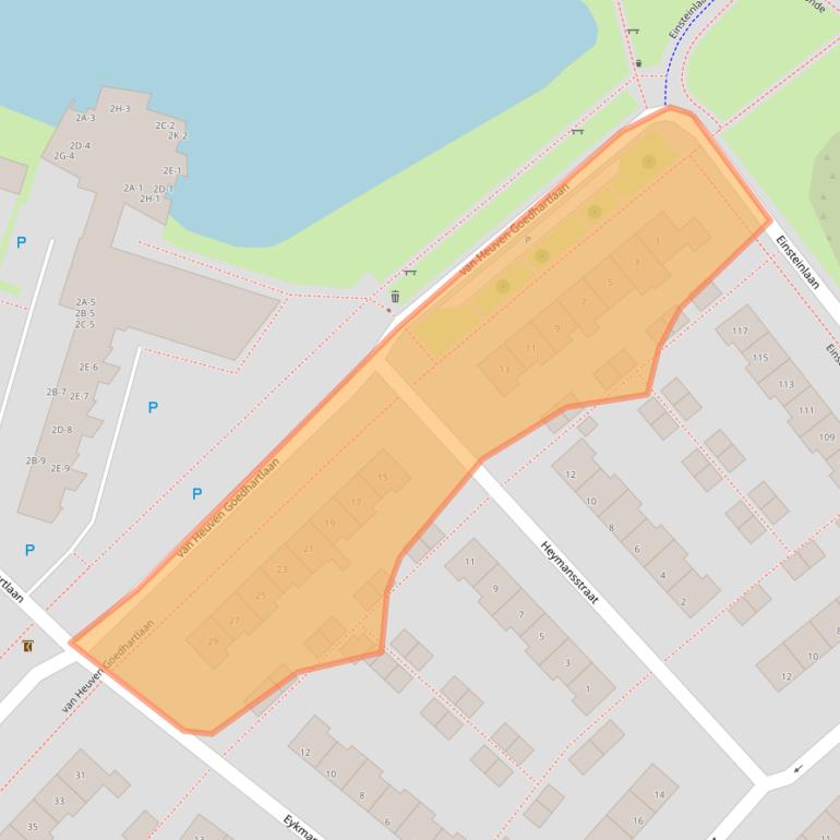 Kaart van postcodegebied 9406CC.