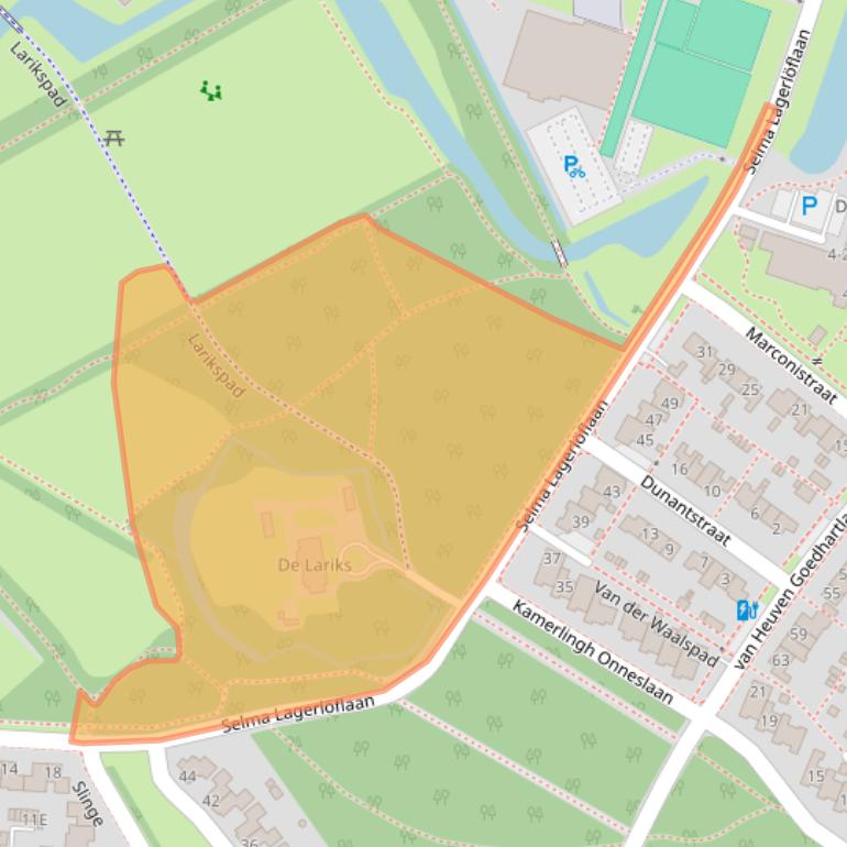 Kaart van postcodegebied 9406CH.