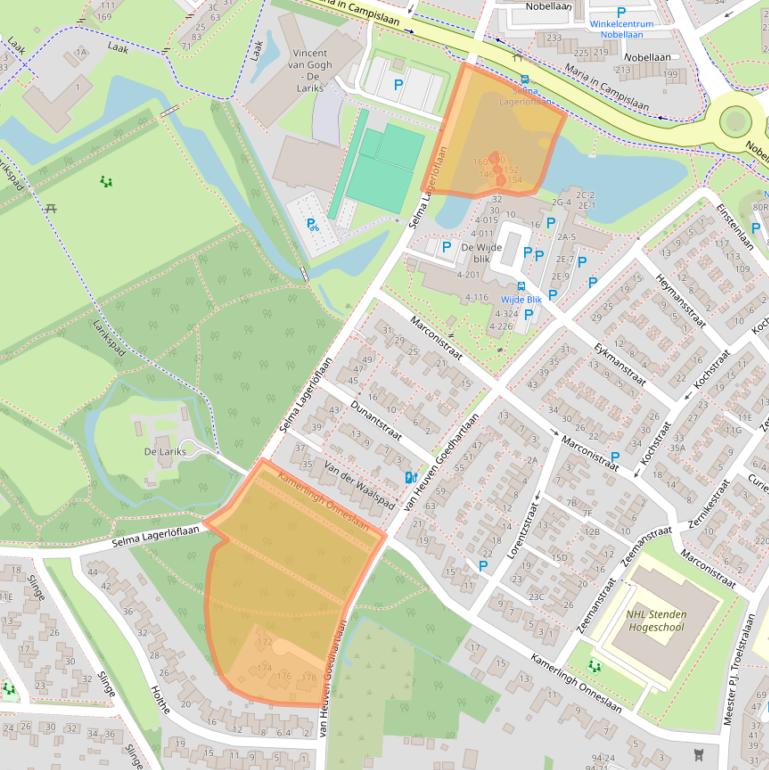 Kaart van postcodegebied 9406CS.