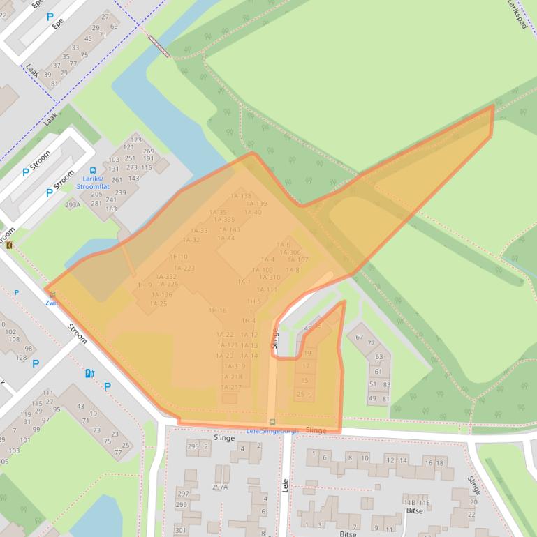 Kaart van postcodegebied 9406EA.