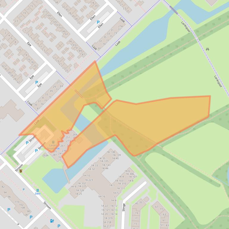 Kaart van postcodegebied 9406EK.