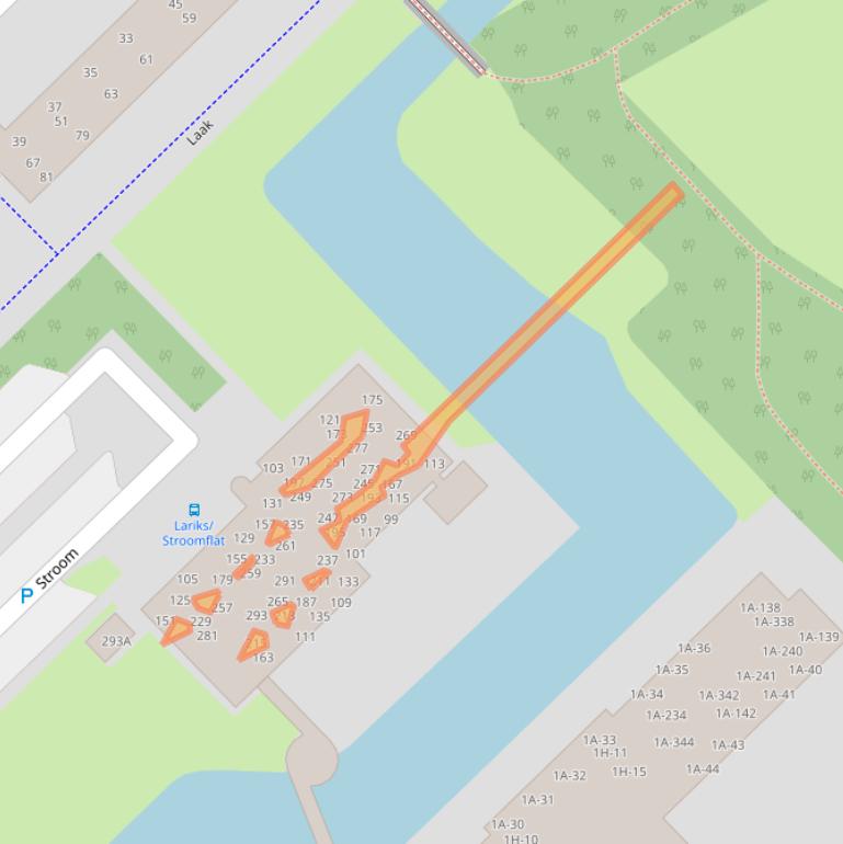 Kaart van postcodegebied 9406EM.