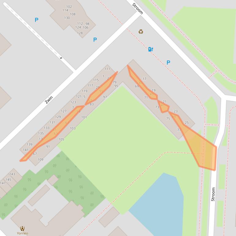 Kaart van postcodegebied 9406EW.