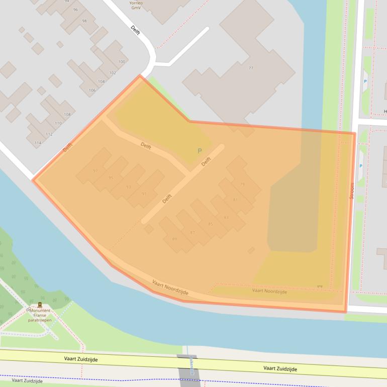 Kaart van postcodegebied 9406GE.