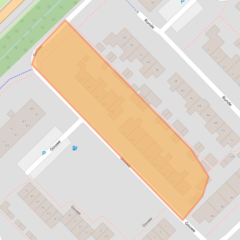 Kaart van postcodegebied 9406GP.