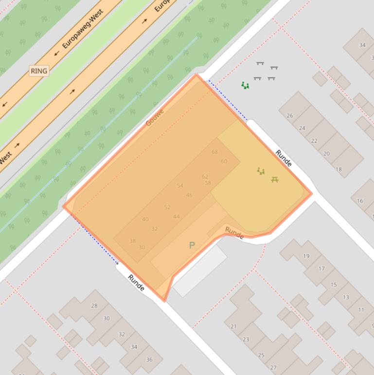 Kaart van postcodegebied 9406GR.