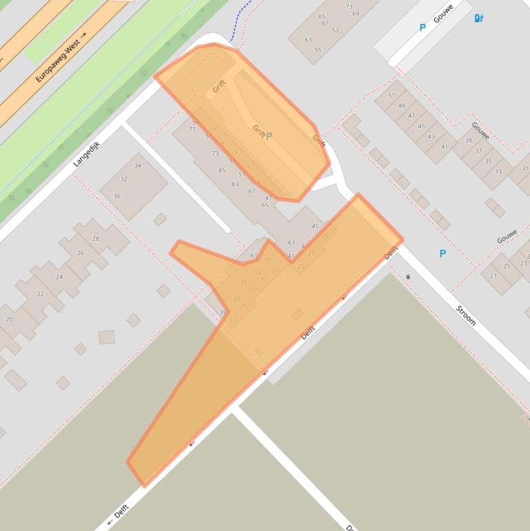 Kaart van postcodegebied 9406GW.