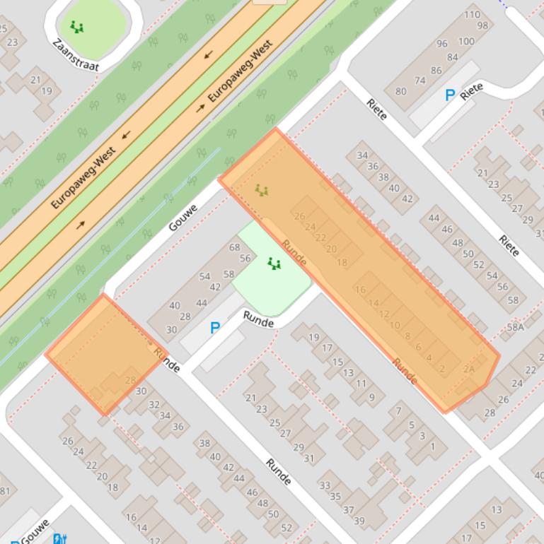 Kaart van postcodegebied 9406HB.