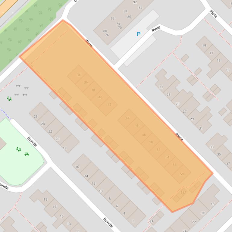 Kaart van postcodegebied 9406HG.